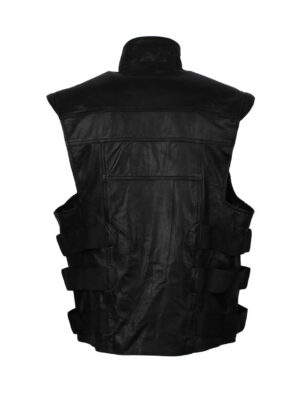 The Punisher Frank Castle Black Leather Vest