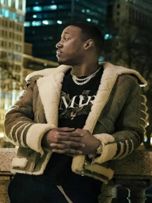 Jenard Sampson Power Book IV Faux Fur Leather Jacket