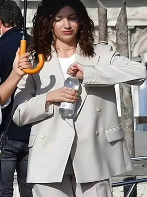 Úrsula Corberó Lift 2024 Camila White Suiting Blazer