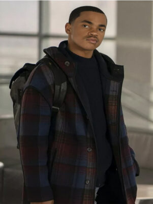 Power Book II Ghost Tariq St. Patrick Long Plaid Coat