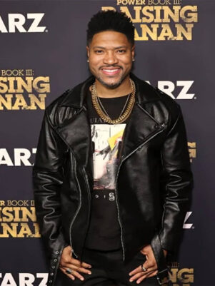 Power Book III Raising Kanan Marvin Black Biker Jacket