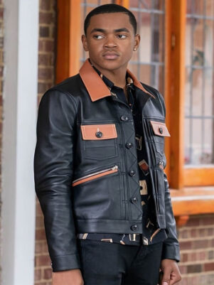 Tariq St Patrick Power Book II Ghost Black Leather Jacket