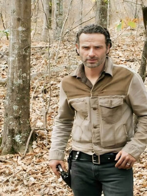 Rick Grimes The Walking Dead Beige Jacket