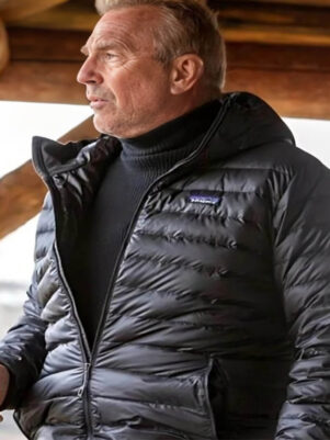  Tv Series Yellowstone John Dutton Black Puffer Jacket