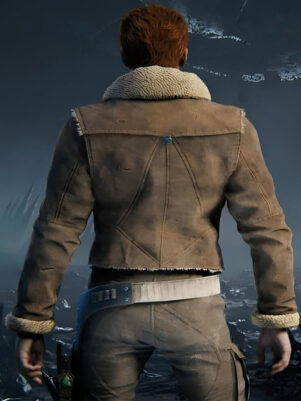 Cal Kestis Star Wars Jedi: Survivor Jedi Knight Brown Suede Leather Jacket