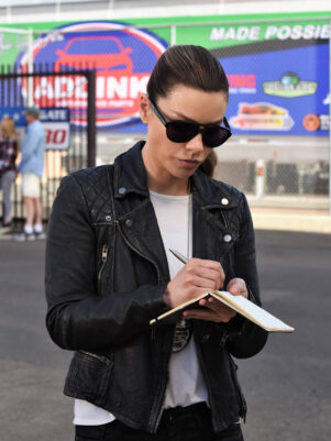 Lucifer S03 Chloe Decker Black Biker Leather Jacket