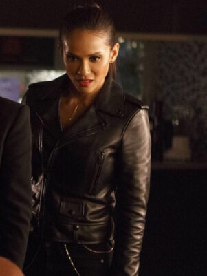 Lesley-Ann Brandt Lucifer S02 Black Biker Jacket