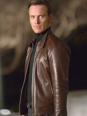 Erik Lehnsherr X Men First Class Brown Leather Jacket