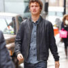 Ansel Elgort Leather Jacket
