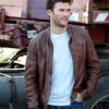 Scott Eastwood Brown Leather jacket