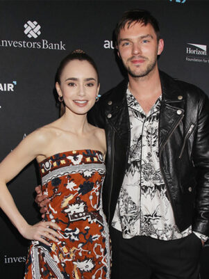 Nicholas Black Hoult Leather Jacket