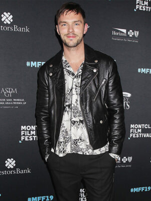 Nicholas Black Hoult Leather Jacket