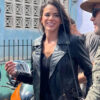 Bruna Marquezine Leather Jacket