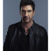Dylan McDermot Black Leather Jacket