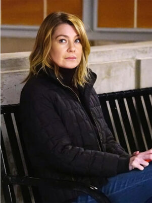 Greys Anatomy Ellen Pompeo Black Jacket