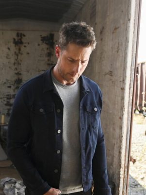 Justin Hartley Tracker Blue Jacket