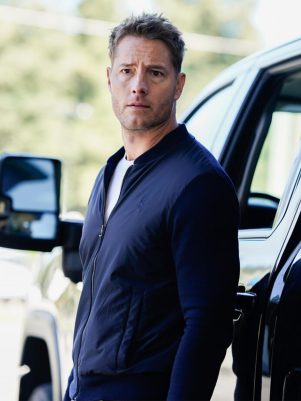 Justin Hartley Tracker S02 Blue Jacket