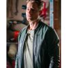 Justin Hartley Tracker Green Leather Jacket