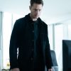 Justin Hartley Tracker Black Suede Jacket