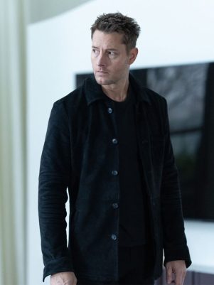 Justin Hartley Tracker Black Suede Jacket