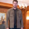 Justin Hartley Tracker S03 Brown Suede Jacket