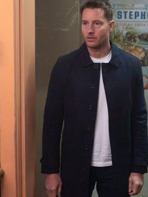 Justin Hartley Tracker Blue Coat