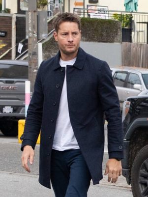 Justin Hartley Tracker Blue Coat
