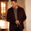 Justin Hartley Tracker Maroon Jacket