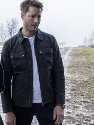 Justin Hartley Tracker Belstaff Tour Jacket