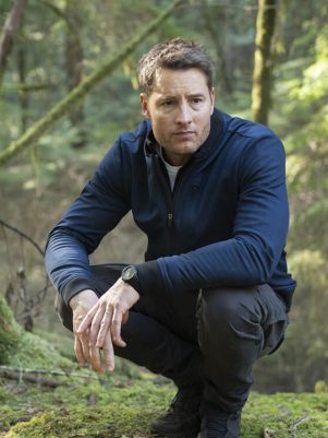 Justin Hartley Tracker Blue Jacket