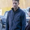 Justin Hartley Tracker Blue Parachute Jacket