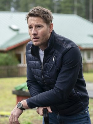 Justin Hartley Tracker Black Puffer Jacket