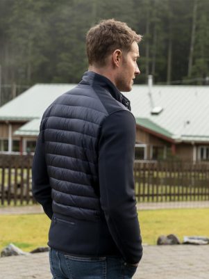 Justin Hartley Tracker Black Puffer Jacket