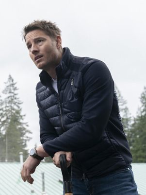 Justin Hartley Tracker Black Puffer Jacket