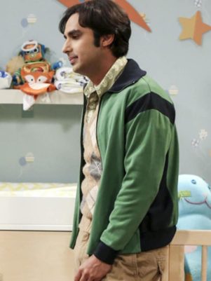 Raj The Big Bang Green Jacket