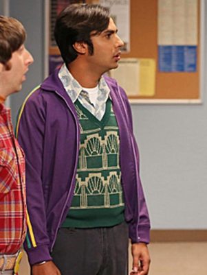 Big Bang Theory Kunal Nayya Purple Jacket