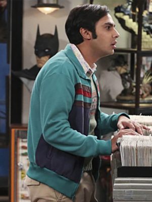 Kunal Nayyar Big Bang Theory Teal Jacket