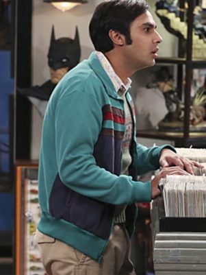 Kunal Nayyar Big Bang Theory Teal Jacket