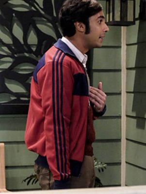 The Big Bang Theory Kunal Nayyar Red Track Jacket