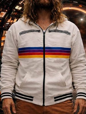 Ryan Gosling Project Hail Mary Rainbow Stripe Jacket